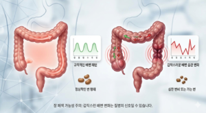 장 폐색을 유발하는 배변 습관의 갑작스러운 변화
