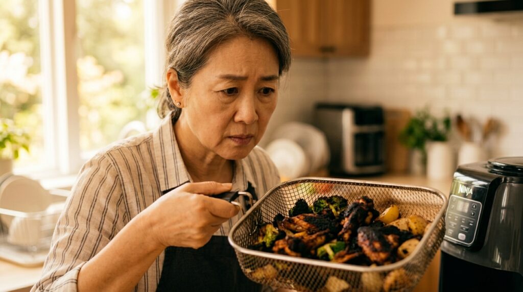 고온 조리로 인한 '탄 음식'이 시니어 해독 능력에 주는 부담
