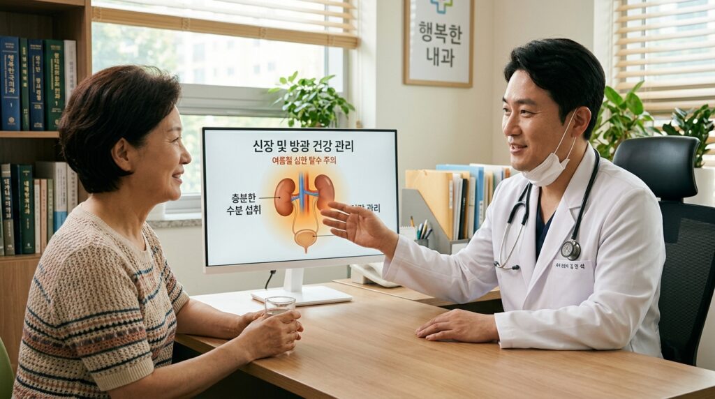 여름철 식중독 초기 증상 예방 노년기 만성 탈수 신장 콩팥 기능 전신 장기 마비 주의