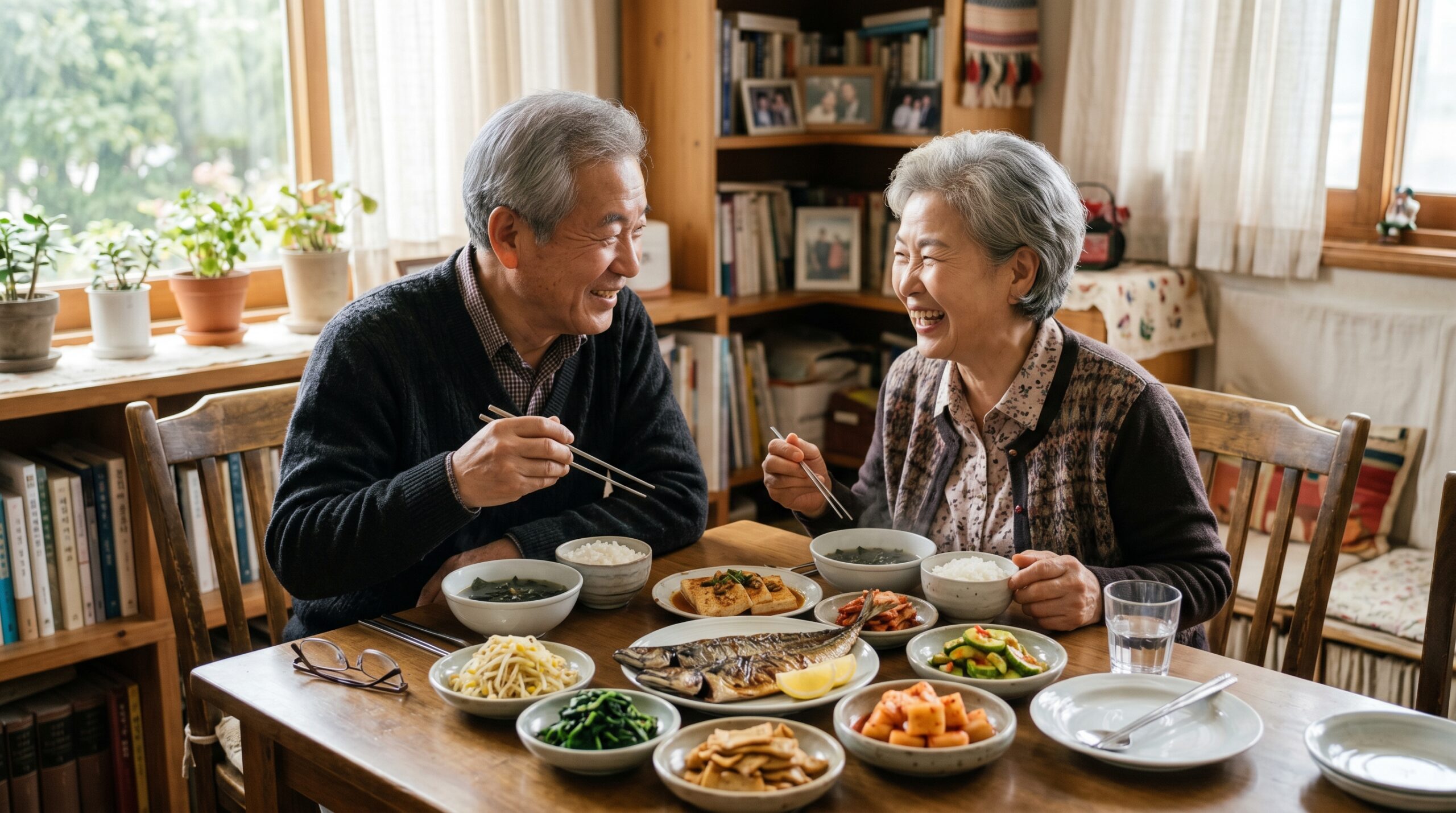 고지혈증 부모님 반찬 섭취를 위해 소금 간을 줄이고 노릇하게 구워낸 고등어 구이 식단