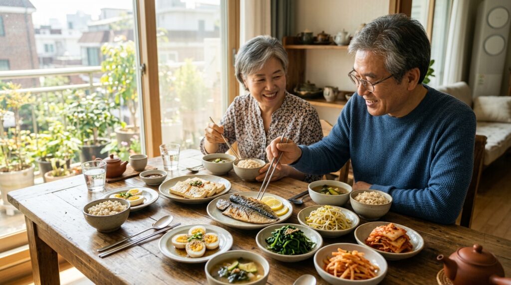 60대인데 10년 젊어 보이는 사람들의 단백질 식단