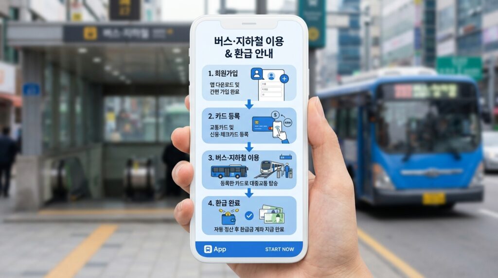 K-패스 신청 절차 안내 이미지