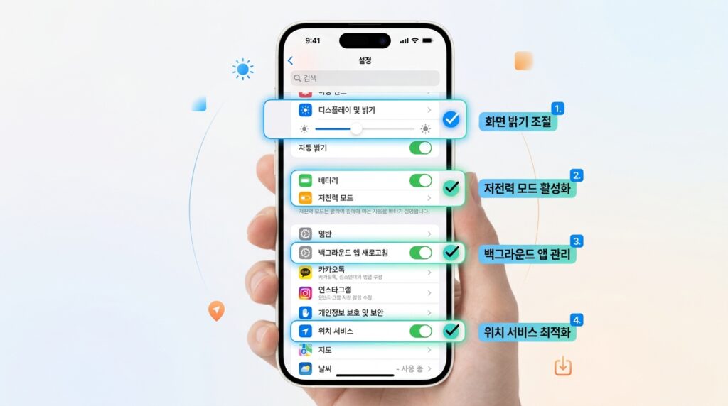 아이폰 발열 해결을 위한 설정 변경 방법
